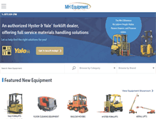 Tablet Screenshot of mhequipment.com